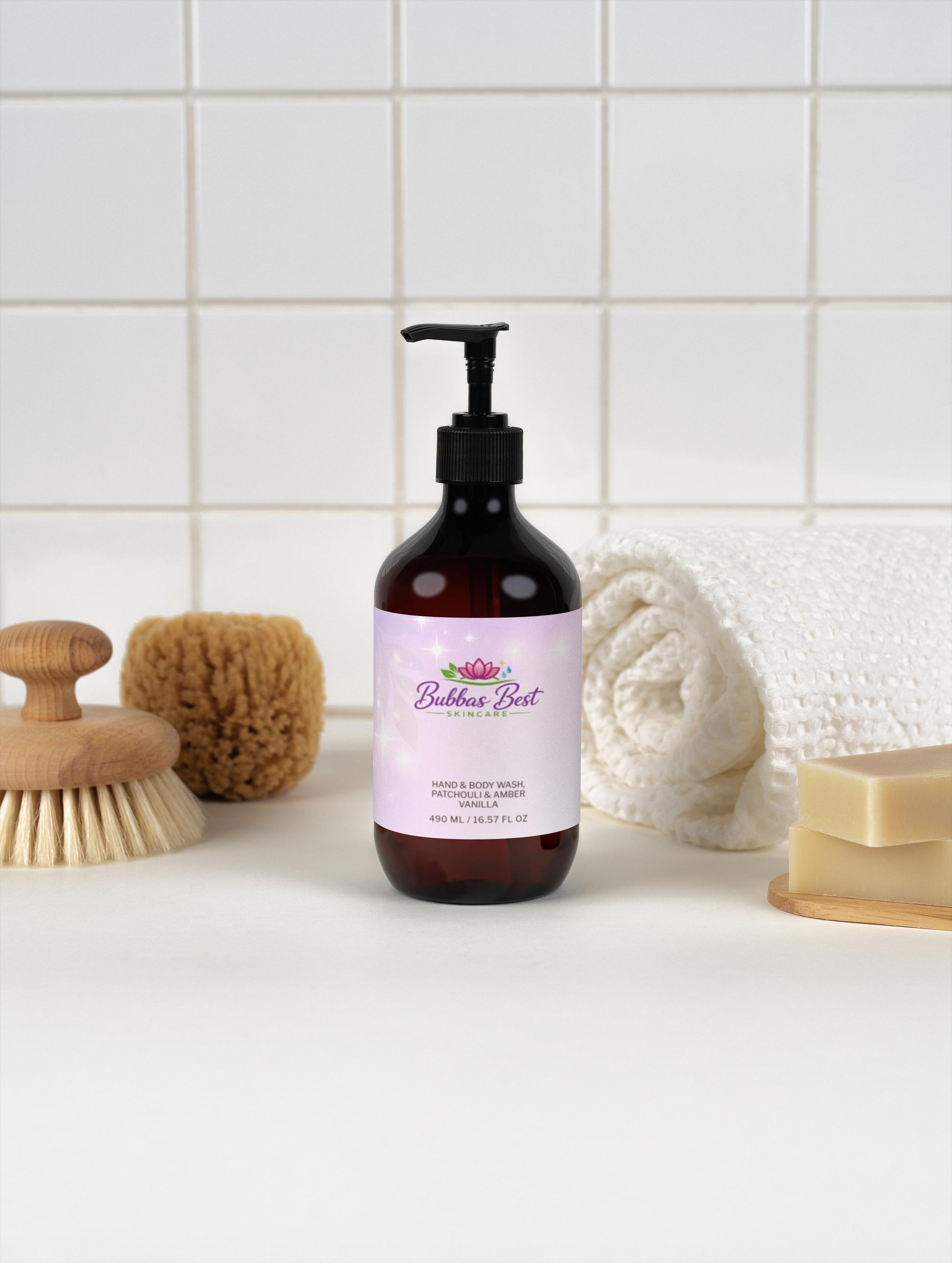 Hand & Body Wash, Patchouli & Amber Vanilla